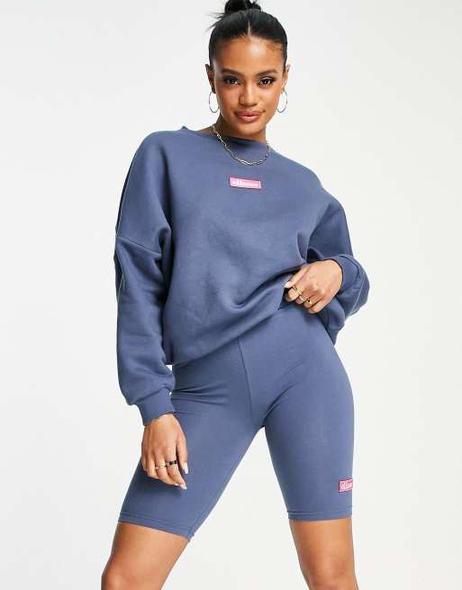 ellesse - Leggingshort met logo in blauw