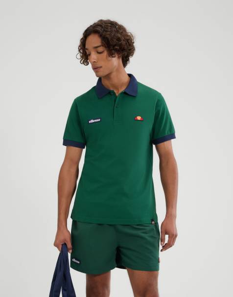 ellesse Lessepsia polo in dark green/navy - view 1