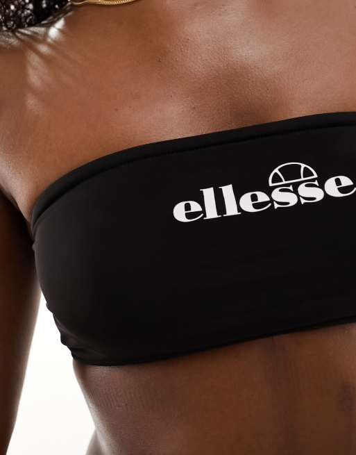 ellesse - Letti - Bandeau-bikinitopje in zwart, 3 van 4