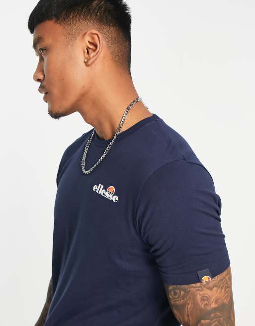 ellesse Liammo t-shirt in ASOS | navy print with back