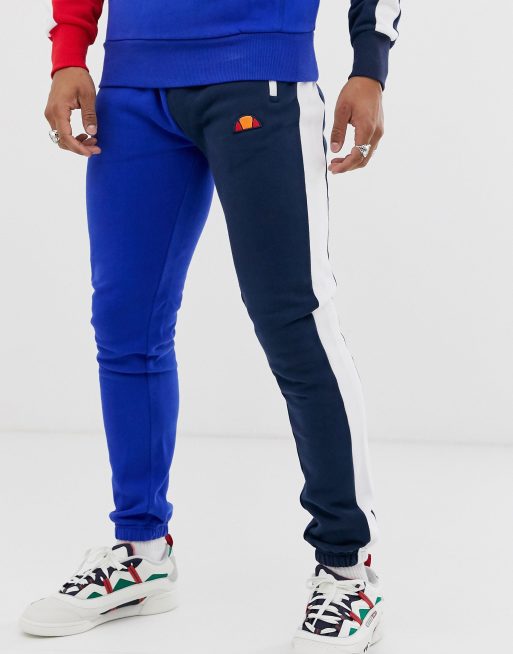 ellesse – Blauer Trainingsanzug in Retrooptik mit Kontrastdesign, 3 von 3