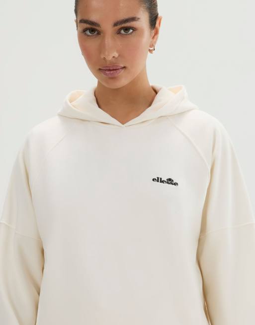 ellesse Liscia oh hoodie in off white, 3 of 4