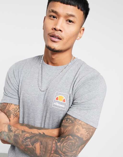 Ellesse Logo T-Shirt in Gray | ASOS