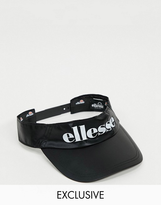 ellesse logo visor in black - exclusive to ASOS