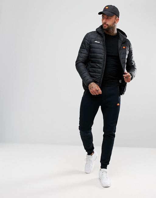 ellesse - Lombardy - Gewatteerd jack in zwart, 4 van 4