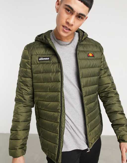 ellesse – Lombardy – Khakifärgad vadderad jacka