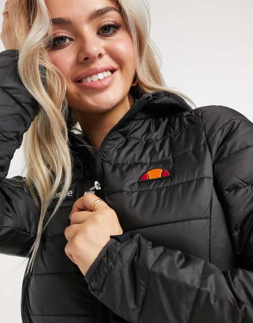 ellesse Lombardy padded jacket in black