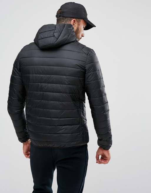 ellesse Lombardy padded jacket in black