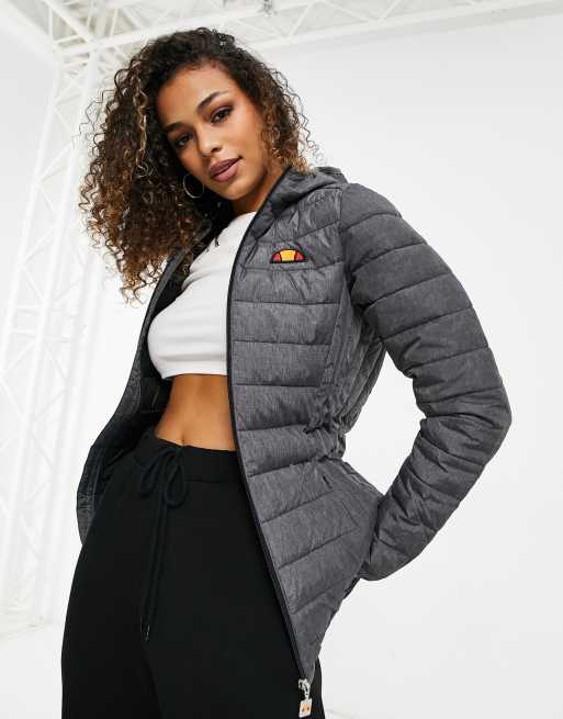 ellesse Lombardy padded jacket in dark grey