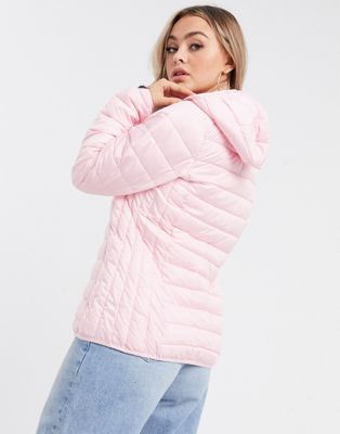 ellesse Lombardy padded jacket in pink 