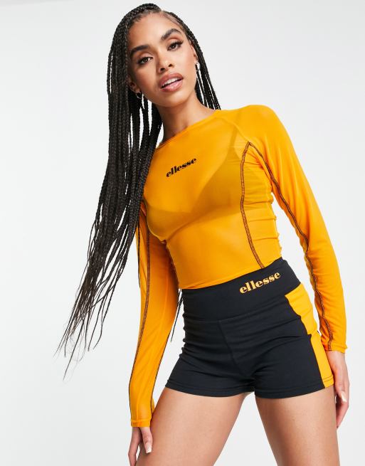 ellesse crop top long sleeve