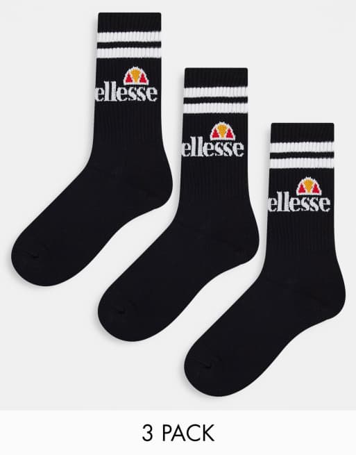 chaussettes de sport homme (lot de 2 paires) - ellesse noir homme