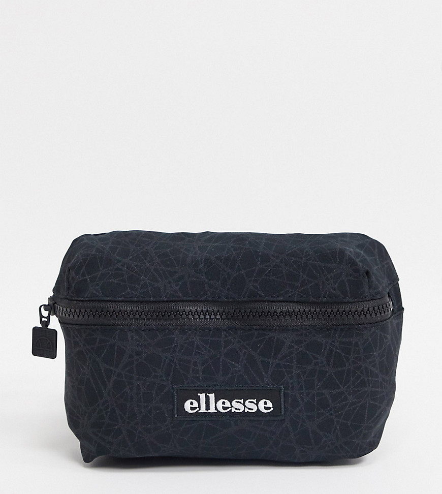 ellesse Lowry reflective cross body bag in black exclusive at ASOS