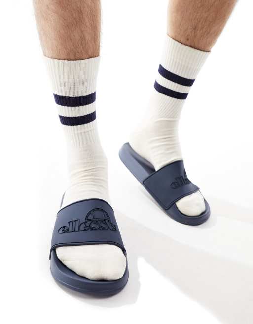 ellesse LS65 sliders in navy ASOS