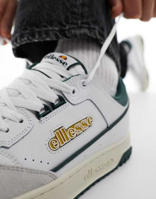 ellesse – LS987 – Vita och gröna träningsskor med kupad sula, 4 av 5
