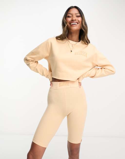 ellesse - Lucini - Lysebrune leggingshorts