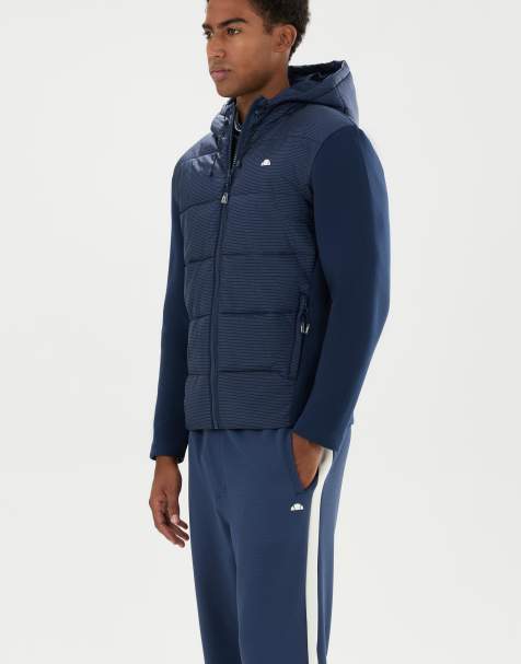 ellesse Lupone hybrid jacket in navy - view 1
