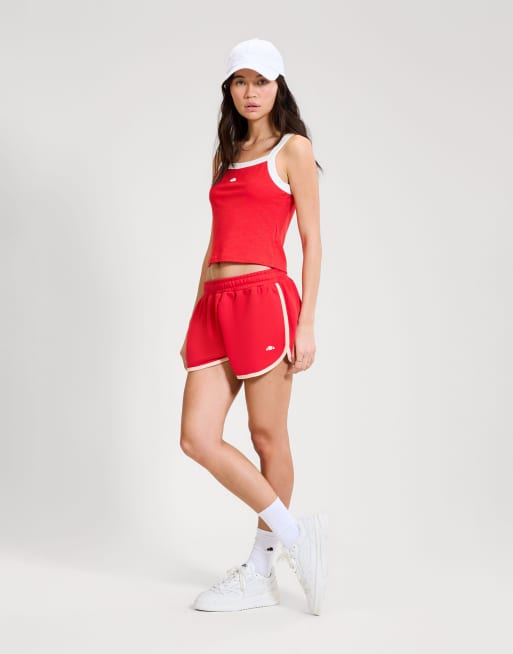 ellesse Magliano vest top in red/off white, 4 of 4