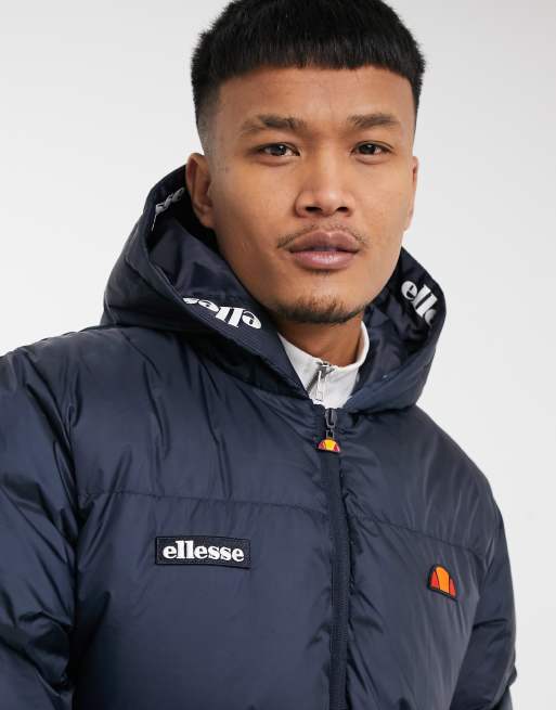 ellesse Mancuso puffer jacket in navy