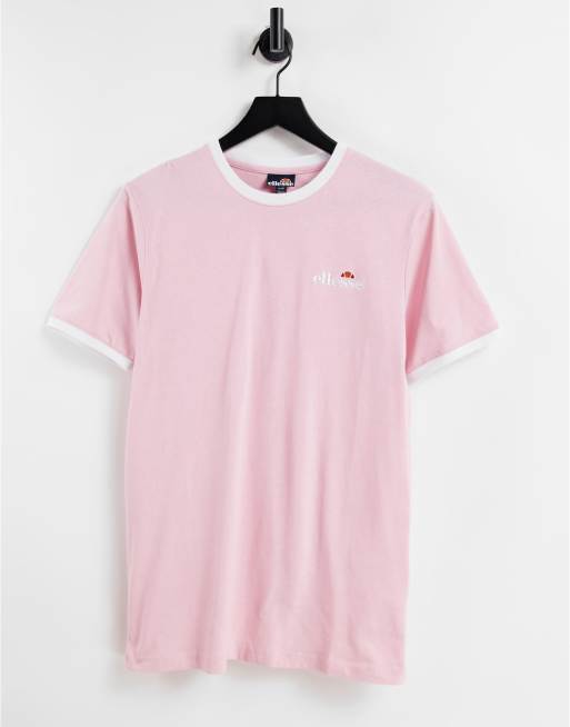 ellesse – Meduno – Jasnoróżowy T-shirt z małym logo