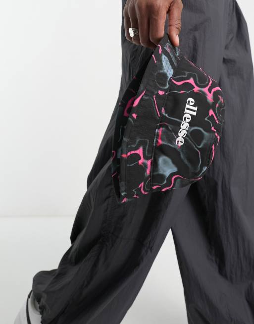 ellesse - Mesa - Bucket hat met roze zuurprint in zwart, 4 van 4