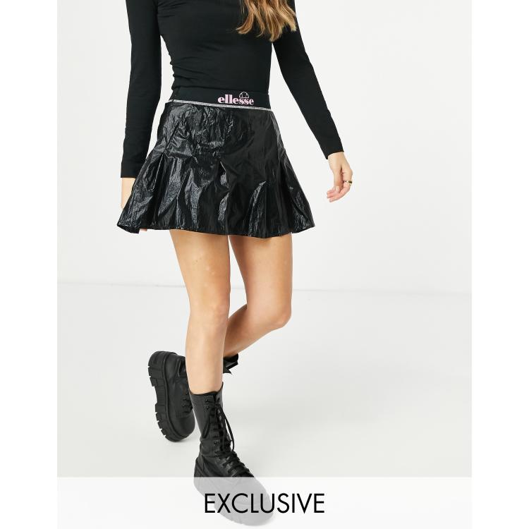 Asos metallic top pleated skirt