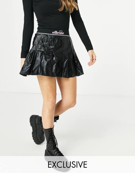 Asos black hot sale pleated skirt