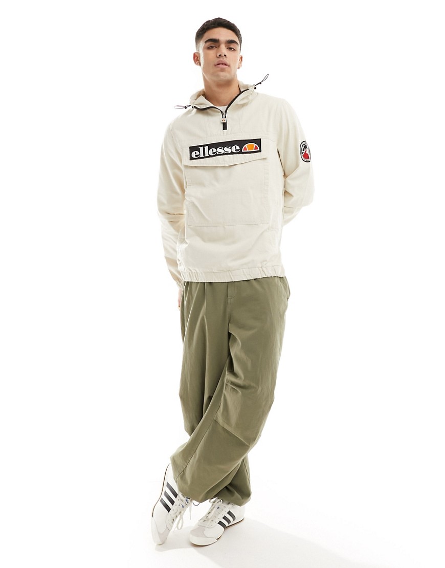 ellesse Mont overhead jacket in off white