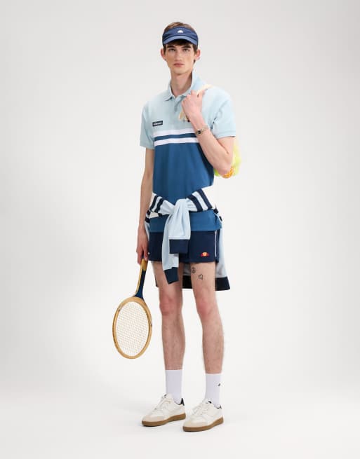 ellesse Muccia polo in blue/light blue, 2 of 4