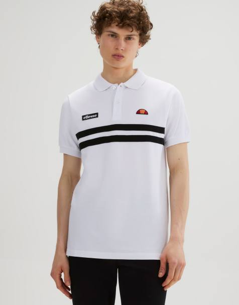 ellesse Muccia polo in white/black - view 1