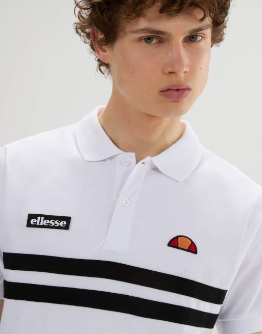 ellesse Muccia polo in white/black, 3 of 4