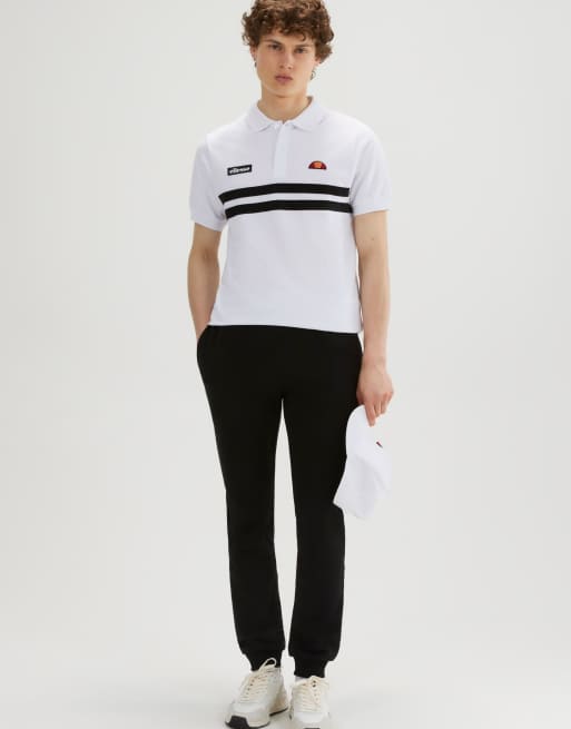 ellesse Muccia polo in white/black, 4 of 4
