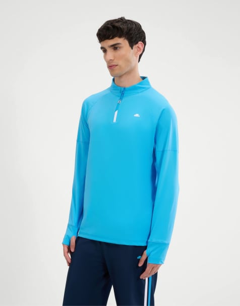 ellesse Musica 1/4 ls tee in blue