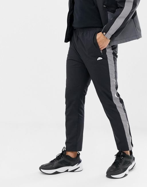 Ellesse flared joggers with side stripe taping, ASOS