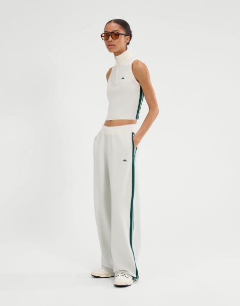 ellesse Niantellos knitted pant in off white - view 1