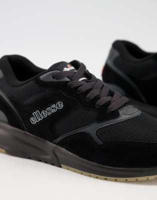 black ellesse trainers