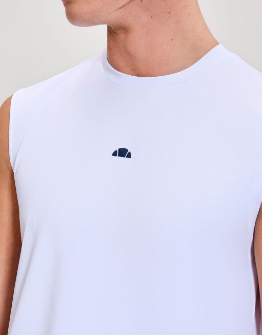ellesse Olios vest in white, 4 of 4