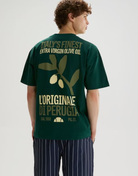 ellesse Oliva tee in dark green - view 1