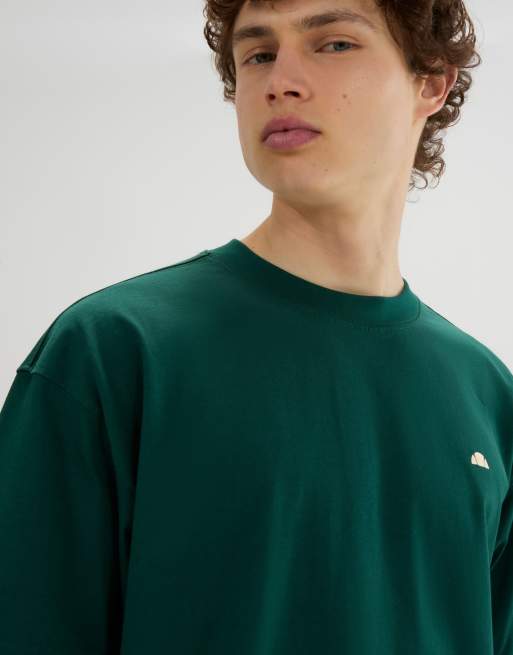 ellesse Oliva tee in dark green, 3 of 4