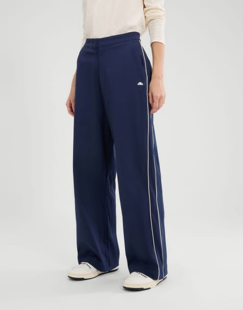 ellesse Orford wide leg trouser in navy