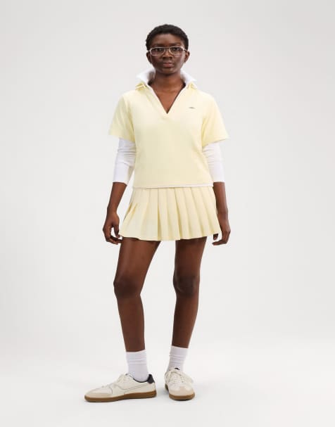 ellesse Ortegas tennis skort in light yellow - view 1