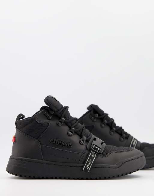 ellesse Osio hi top sneakers black |