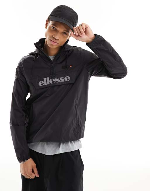 Ellesse Accera Overhead Lightweight Jacket Black - Terraces Menswear