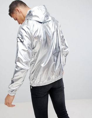 ellesse overhead jacket in silver | ASOS