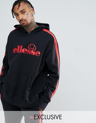 Ellesse Oversized Hoodie With Striped 