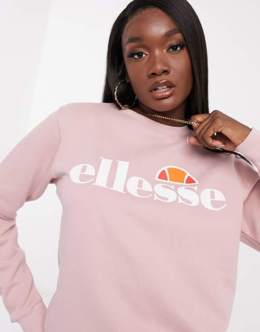 ellesse oversized sweatshirt in pink ASOS