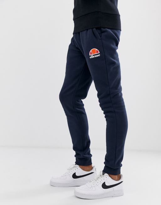 ellesse – Ovest – Granatowe obcisłe joggersy