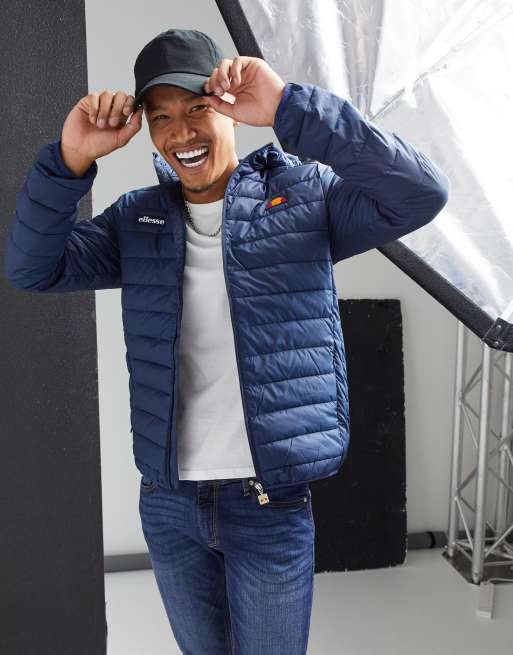 Ellesse Lombardy Puffer Padded Jacket, Navy