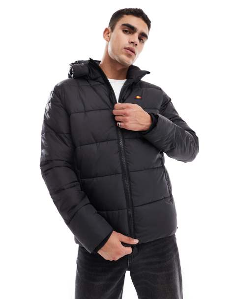 ellesse – Paddero – Wattierte Jacke in Schwarz - view 1