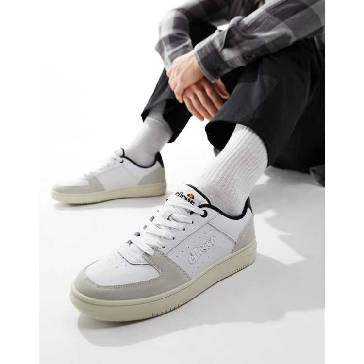 ellesse Panaro cupsole trainers in white and black | ASOS